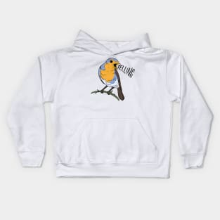 bird YELLING Kids Hoodie